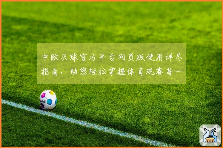 中欧买球官方平台网页版使用详尽指南，助您轻松掌握体育观赛每一项功能